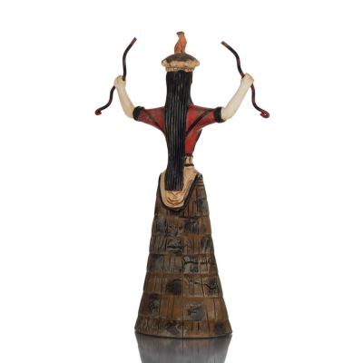 Snake Goddess, Goddess of Fertility 24cm Full Alabaster Statyette, minoisk civilisation, antikens Grekland Polyester 5 - grifon.