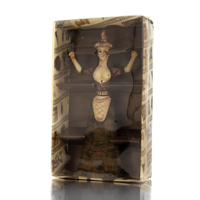 Snake Goddess, Goddess of Fertility 24cm Full Alabaster Statyette, minoisk civilisation, antikens Grekland Polyester 9 - grifon.