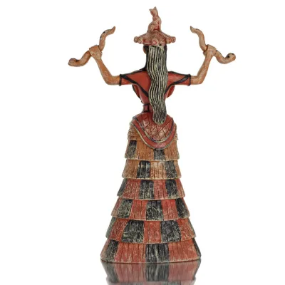 Snake Goddess, Goddess of Fertility 30cm Full Alabaster Statuette, Minoan Civilization, Ancient Greece Polyester 4 - grifon.se 
