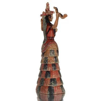 Snake Goddess, Goddess of Fertility 30cm Full Alabaster Statuette, Minoan Civilization, Ancient Greece Polyester 5 - grifon.se 
