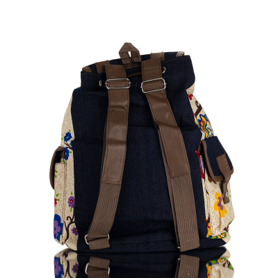 Ryggsäck med blommor Tyg och väskor 5 - grifon.se 