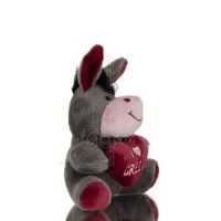 Donkey Sitting Plush Soft Cuddly Plush Toy Stuffed Animal for Kids 12cm I LOVE GREECE Soft and other toys 6 - grifon.se 