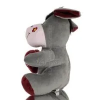 Donkey Sitting Plush Soft Cuddly Plush Toy Stuffed Animal for Kids 22cm I LOVE GREECE Soft and other toys 3 - grifon.se 