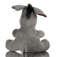 Donkey Sitting Plush Soft Cuddly Plush Toy Stuffed Animal for Kids 22cm I LOVE GREECE Soft and other toys 4 - grifon.se 