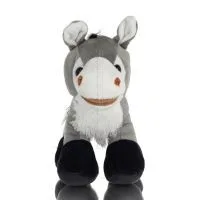 Donkey Standing Plush Soft Cuddly Plush Toy Stuffed Animal for Kids 17cm I LOVE GREECE Soft and other toys 3 - grifon.se 