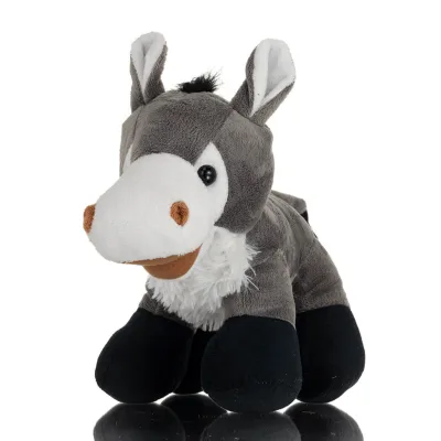 Donkey Standing Plush Soft Cuddly Plush Toy Stuffed Animal for Kids 25cm I LOVE GREECE Soft and other toys 3 - grifon.se 