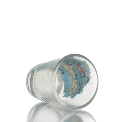 Transparent glass shot glass with Crete print, kitchen, raki, tsikoudia, shot glass Kitchen & glasses 3 - grifon.se 