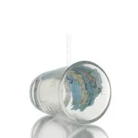 Transparent glass shot glass with Crete print, kitchen, raki, tsikoudia, shot glass Kitchen & glasses 3 - grifon.se 