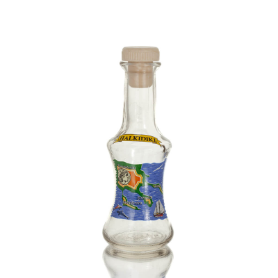 Transparent glass carafe with print, kitchen, raki, tsikoudia Kitchen & glasses 29 - grifon.se 