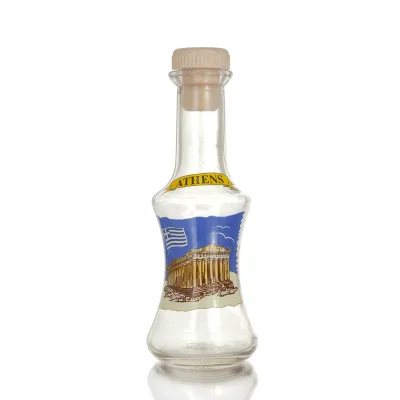 Transparent glass carafe with print, kitchen, raki, tsikoudia Kitchen & glasses 33 - grifon.se 