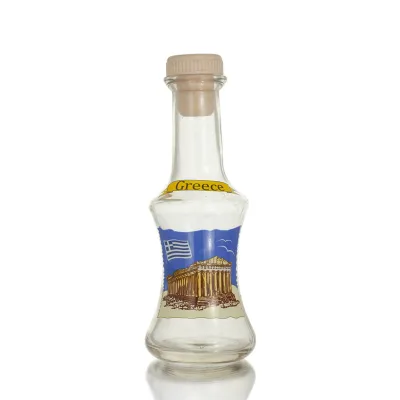 Transparent glass carafe with print, kitchen, raki, tsikoudia Kitchen & glasses 37 - grifon.se 