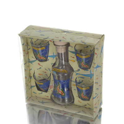 Carafe Set of 4 shots transparent glass with print, kitchen, raki, tsikoudia Kitchen & glasses 1 - grifon.se 