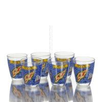 ShotglasÃ¶gon Set med 6 st genomskinligt glas med tryck, kÃ¶k, raki, tsikoudia, snapsglas KÃ¶k & glas 2 - grifon.se 