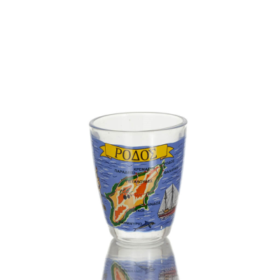 Shot glasses Set of 6 pcs transparent glass with print, kitchen, raki, tsikoudia, shot glass Kitchen & glasses 3 - grifon.se 