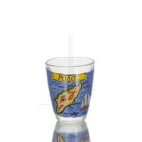 Shot glasses Set of 6 pcs transparent glass with print, kitchen, raki, tsikoudia, shot glass Kitchen & glasses 3 - grifon.se 