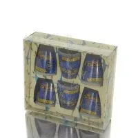 Shotglasögon Set med 6 st genomskinligt glas med tryck, kök, raki, tsikoudia, snapsglas Kök & glas 1 - grifon.se 