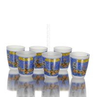 ShotglasÃ¶gon Set med 6 st genomskinligt glas med tryck, kÃ¶k, raki, tsikoudia, snapsglas KÃ¶k & glas 2 - grifon.se 