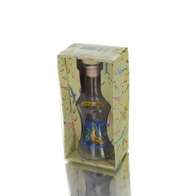 Carafe in a transparent glass box with a print, kitchen, raki, tsikoudia Kitchen & glasses 1 - grifon.se 
