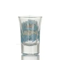Transparent glass shot glass with Crete print 7cm, kitchen, raki, tsikoudia, shot glass Kitchen & glasses 4 - grifon.se 