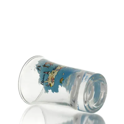 Transparent glas snapsglas med Kreta tryck 7cm, kök, raki, tsikoudia, snapsglas Kök & glas 6 - grifon.se 
