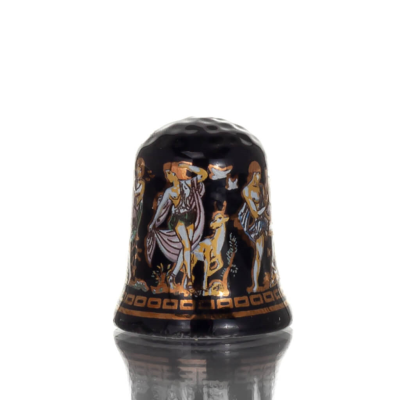 Sy fingerborg med arkaiskt tryck, New Bone China som porslin Kök & glas 3 - grifon.se 