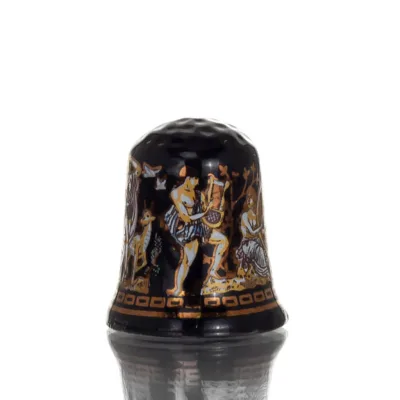 Sewing thimbles with archaic print, New Bone China like porcelain Kitchen & glasses 4 - grifon.se 