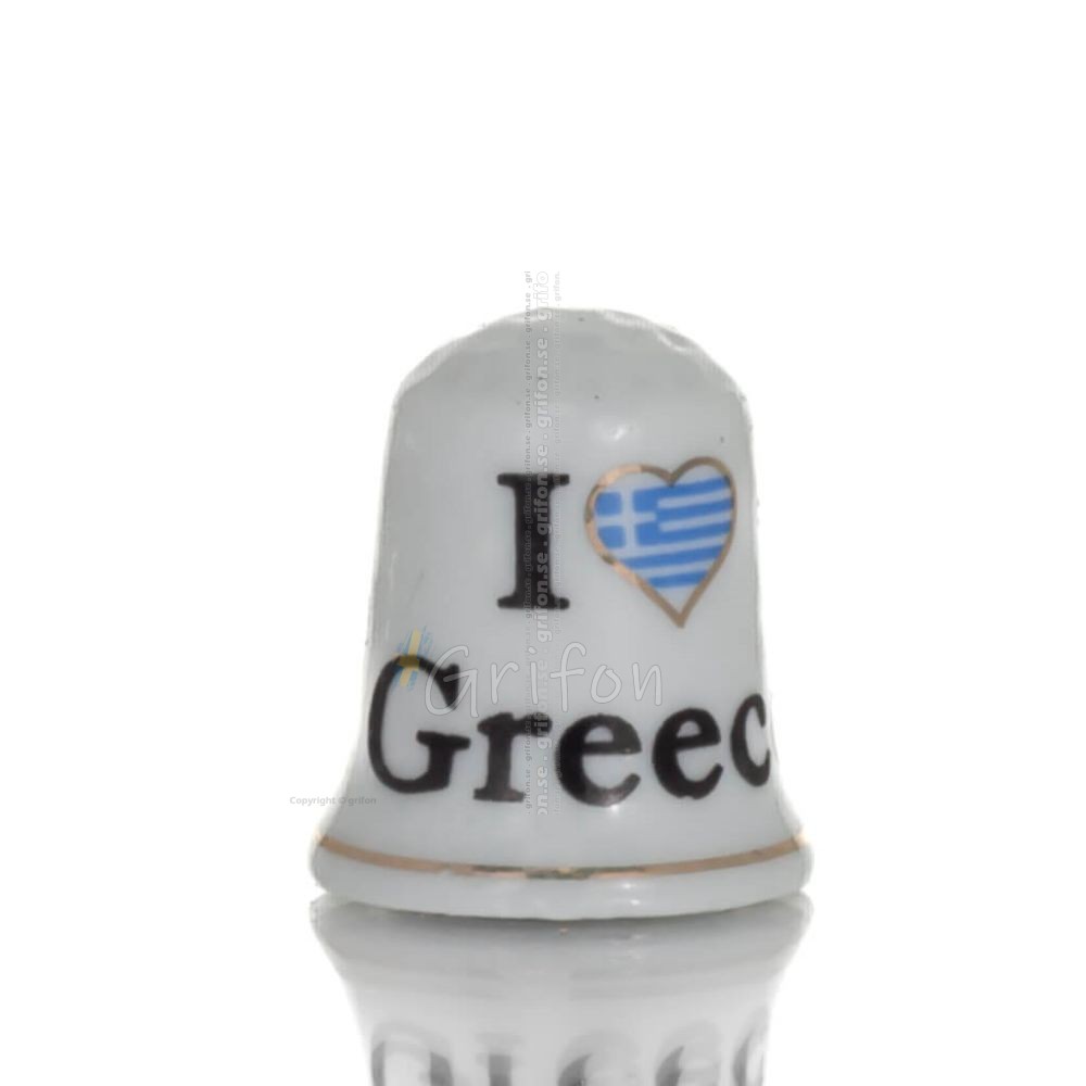 Sewing thimbles with Greece print, New Bone China like porcelain Kitchen & glasses 1 - grifon.se 