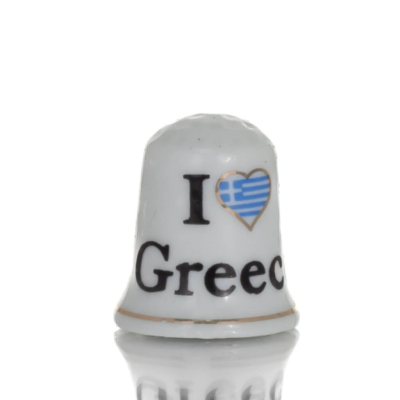 Sewing thimbles with Greece print, New Bone China like porcelain Kitchen & glasses 1 - grifon.se 