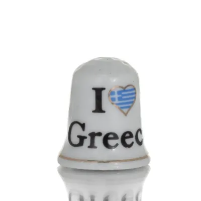 Sewing thimbles with Greece print, New Bone China like porcelain Kitchen & glasses 1 - grifon.se 