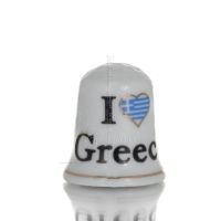 Sewing thimbles with Greece print, New Bone China like porcelain Kitchen & glasses 1 - grifon.se 