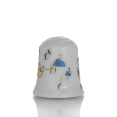 Sewing thimbles with Crete print, New Bone China like porcelain Kitchen & glasses 2 - grifon.se 