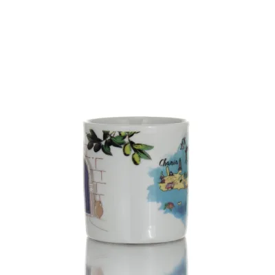 Mug, Cup with Crete 5.5x5cm 80cc, New Bone China like porcelain Kitchen & glasses 5 - grifon.se 