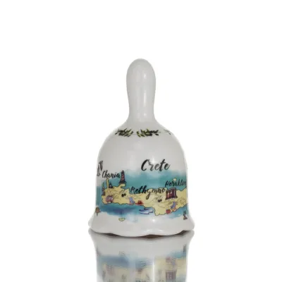 Bell med Kreta-tryck 8,5cm New Bone China-liknande porslin, dekorativ Kök & glas 1 - grifon.se 