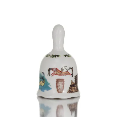Καμπανάκι με Crete στάμπα 8,5εκ New Bone China σαν πορσελάνη, διακοσμητικό Κουζίνας κ υαλικά 2 - grifon.se 