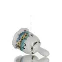 Καμπανάκι με Crete στάμπα 8,5εκ New Bone China σαν πορσελάνη, διακοσμητικό Κουζίνας κ υαλικά 6 - grifon.se 