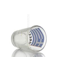 Klart glas 6 cm snapsglas med flaggtryck, kÃ¶k, raki, tsikoudia, snapsglas KÃ¶k & glas 3 - grifon.se 