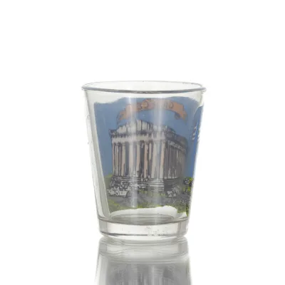 Transparent glas 6cm snapsglas med Parthenontryck, kök, raki, tsikoudia, snapsglas Kök & glas 2 - grifon.se 
