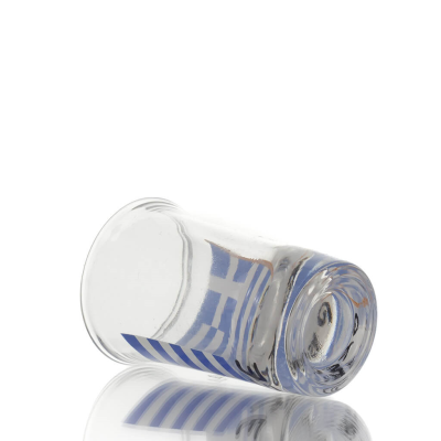 7cm transparent glass shot glass with Flag print, kitchen, raki, tsikoudia, shot glass Kitchen & glasses 4 - grifon.se 