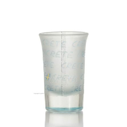 SandblÃ¤stringsskott blÃ¥ 7cm Kreta KÃ¶k & glas 1 - grifon.se 