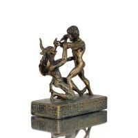 Theseus & Minotaur: The Last Battle of One, Minoan Civilization 11,5 cm Full Alabaster Statyette, Antika Grekland Polyester 3 - 