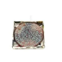 Phaistos Disc: The Unsolved Mystery, Hanging Medium 11cm Alabaster, Minoan Culture, Wall Mounted, Ancient Greece Polyester 5 - g