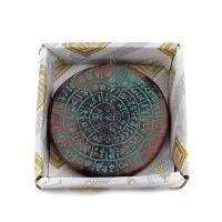 Phaistos Disc: The Unsolved Mystery, Small 9cm Alabaster, Minoan Civilization, Ancient Greece Polyester 4 - grifon.se 