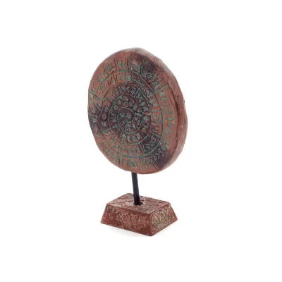 Phaistos Disc: The Unsolved Mystery, 13cm Alabaster Embossed Base, Minoan Civilization, Ancient Greece Polyester 4 - grifon.se 
