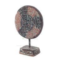 Phaistos Disc: The Unsolved Mystery, 16 cm Alabaster Embossed Base, minoisk civilisation, antikens Grekland Polyester 4 - grifon