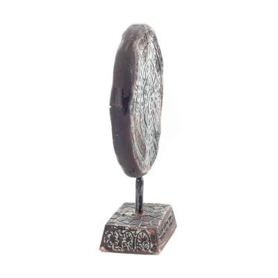 Phaistos Disc: The Unsolved Mystery, 16 cm Alabaster Embossed Base, minoisk civilisation, antikens Grekland Polyester 5 - grifon