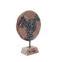 Phaistos Disc: The Unsolved Mystery, 19cm Alabaster Embossed Base, Minoan Civilization, Ancient Greece Polyester 3 - grifon.se 