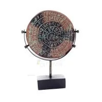 Phaistos Disc: The Unsolved Mystery, 22 cm Alabaster Marble Base, Minoan Civilization, Antika Grekland Polyester 6 - grifon.se 