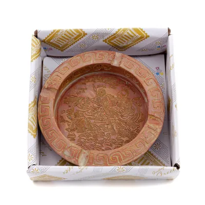 Ashtray, Archaic alabaster ashtray, With performance initials Polyester 3 - grifon.se 