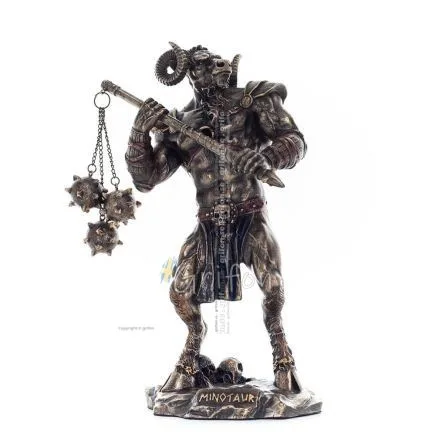 Minotaur: Son of Pasiphae Queen of Knossos Minoan Civilization 21cm Veronese Brons Elektrolysstatyett Veronese 1 - grifon.se 