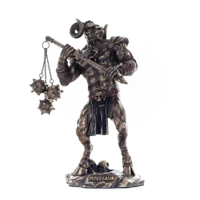 Minotaur: Son of Pasiphae Queen of Knossos Minoan Civilization 21cm Veronese Bronze Electrolysis Statuette Veronese 1 - grifon.s